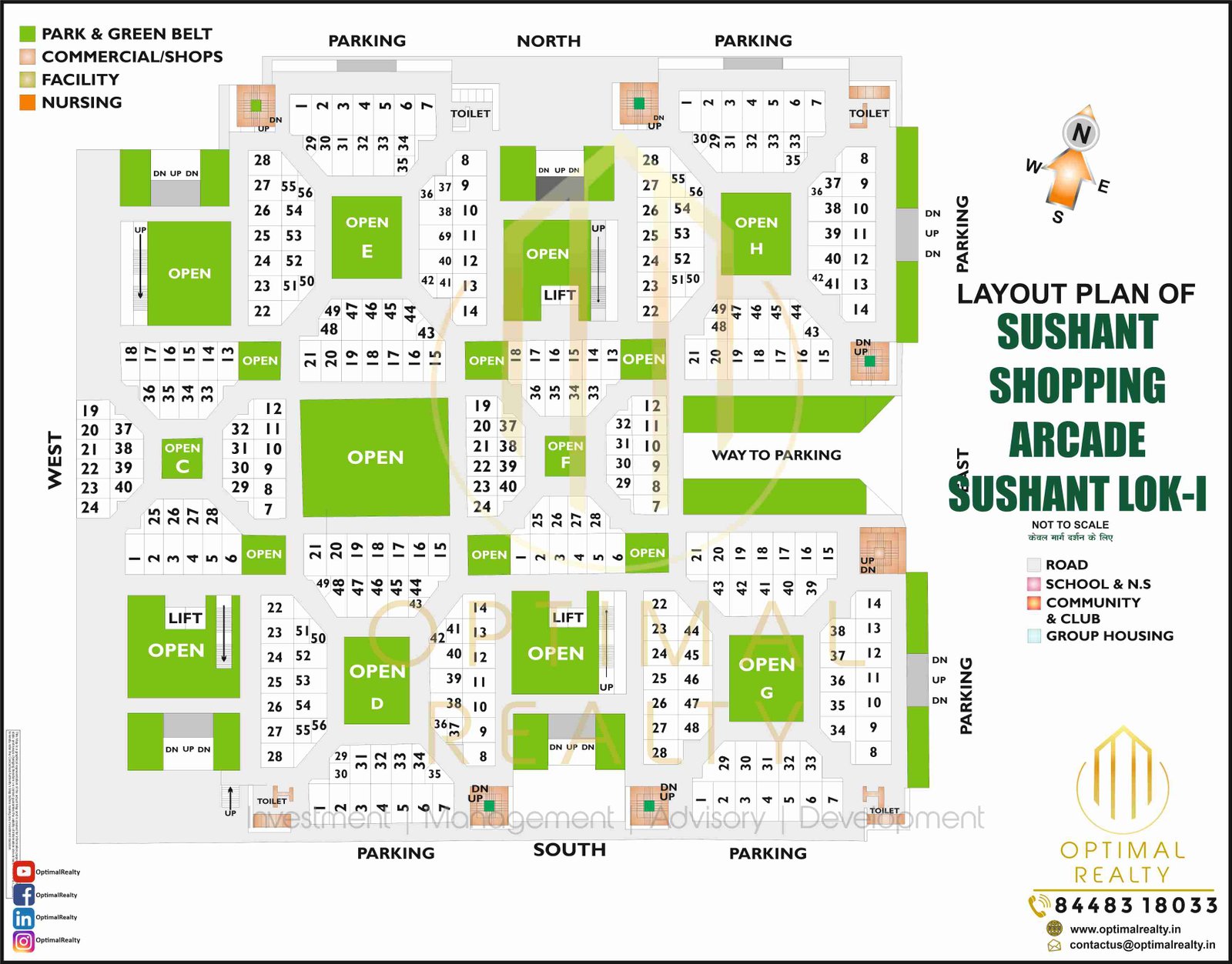 SUSHANT SHOPPING ARCADE SUSHANT LOK-I map preview